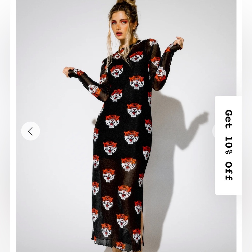 Dressed in lala Tigress mesh dress